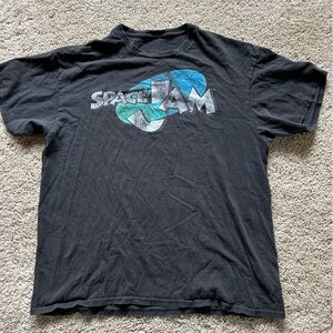 Space Jam Men's Black Graphic Tee